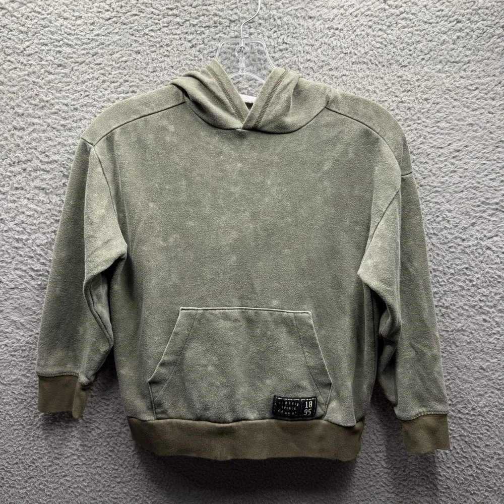 OshKosh B'gosh Hoodie Boy's Size 8 Green Basic Pullover Hoodie Boy's Size 7